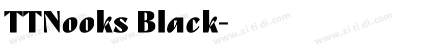 TTNooks Black字体转换